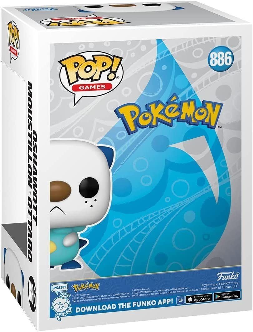 Funko Pop! Jeux : Pokémon - Oshawott - Figurine en Vinyle de Collection - Idée Cadeau - Marchandise Officielle - Jouets pour Enfants et Adultes - Fans de Jeux Vidéo - Poupée pour Collectionneurs et Exposition