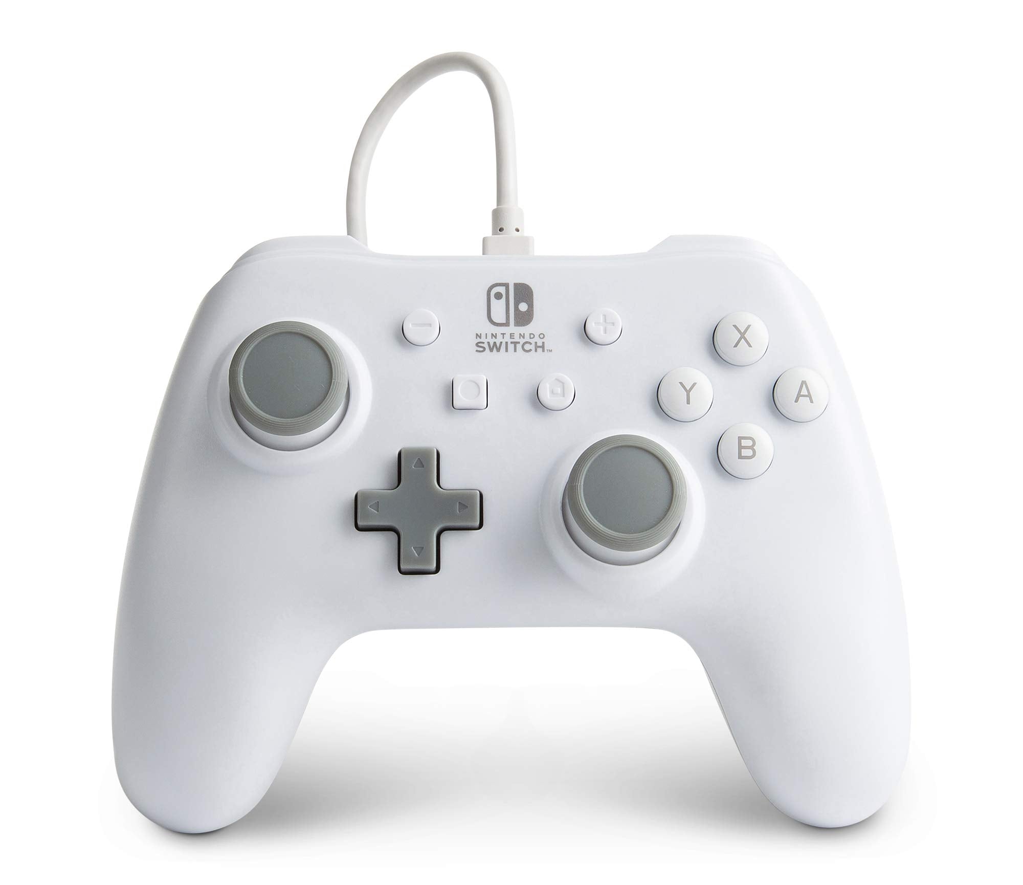 Manette filaire PowerA pour Nintendo Switch - Blanc
