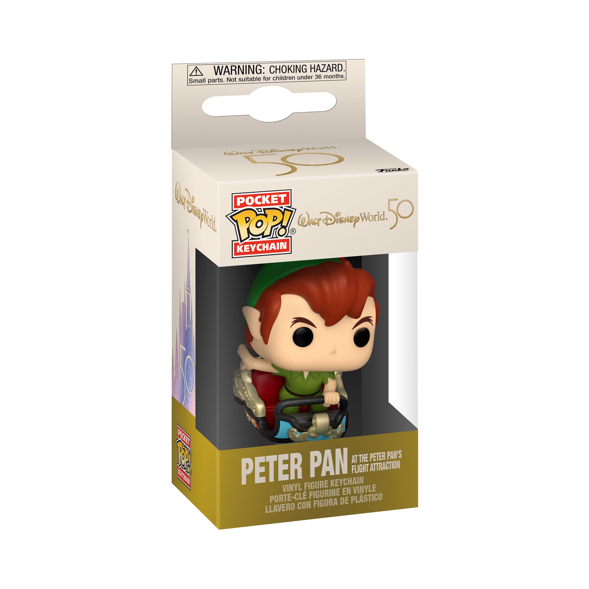 Llavero Funko Pop! Wdw50 Peter On Ppf Captain Hook (Disney World 50th Anniversary) - Coleccionable