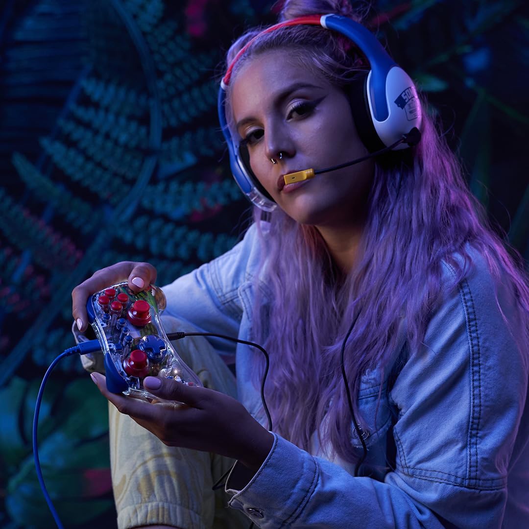 PDP REALMz Contrôleur filaire LED Light-up Pro : Sonic Green Hill Zone pour Nintendo Switch et Nintendo Switch - Modèle OLED