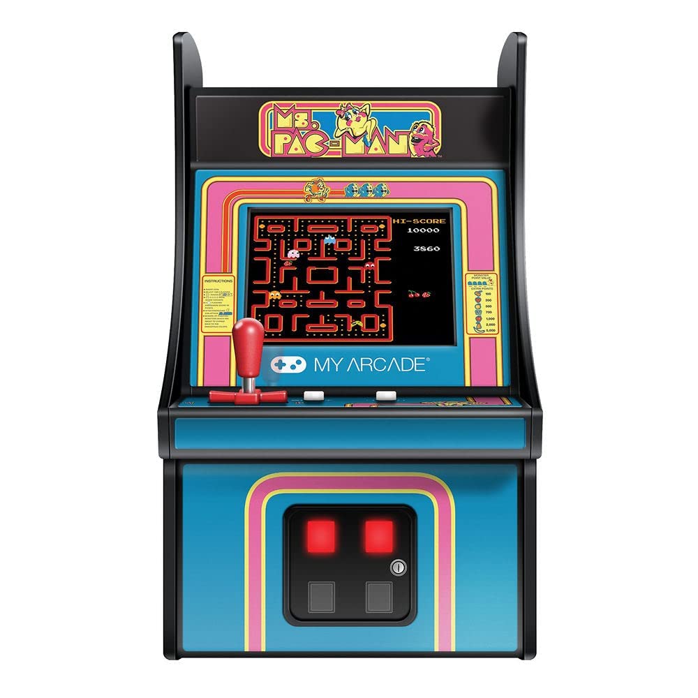 My Arcade Micro Player - Retro Arcade Miss Pac-Man Console - Portable Electronic Game