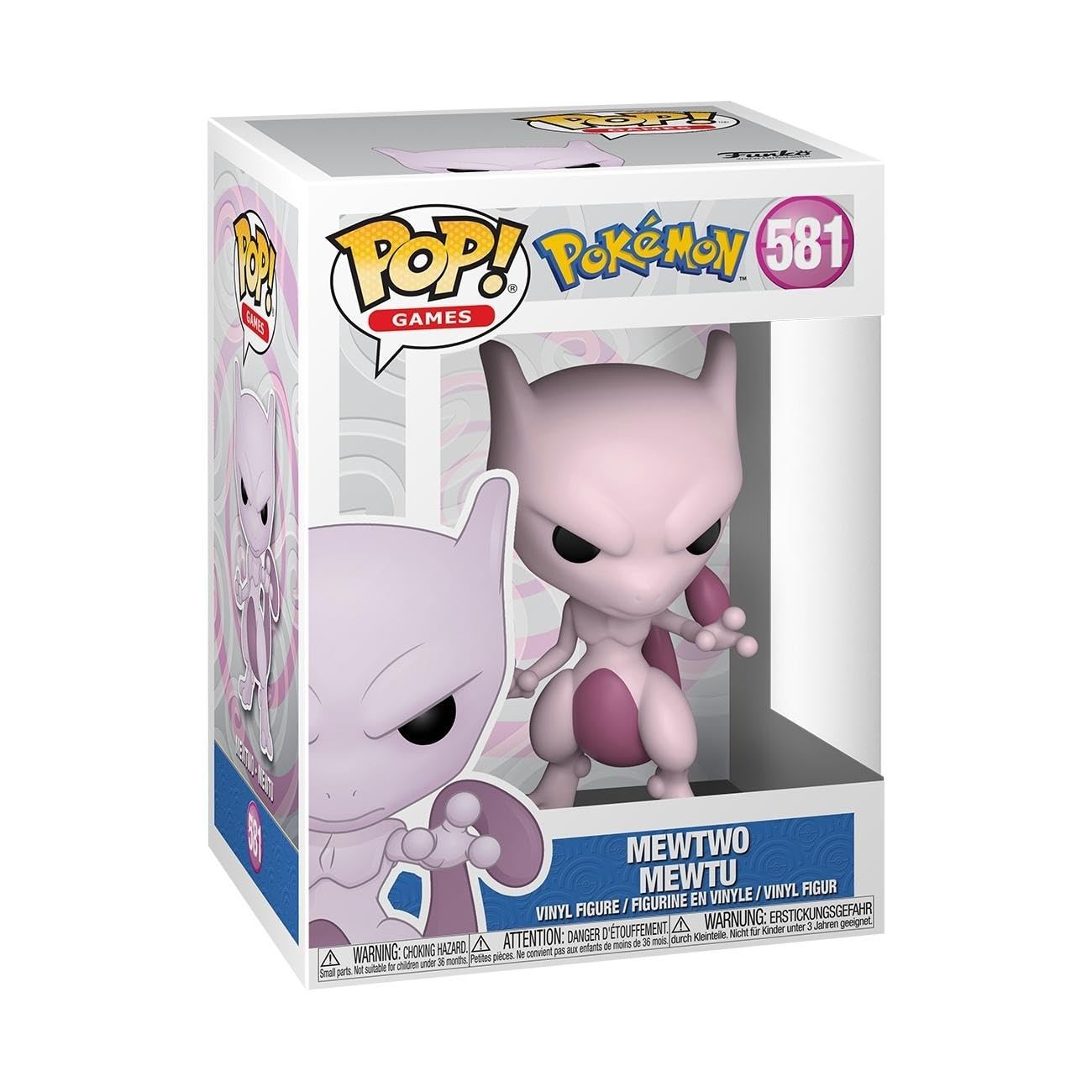 Funko Pop! Games: Pokemon, Mewtwo, Figura De Vinilo Coleccionable, Idea De Regalo Mercancia Oficial, Juguetes Para NiñOs Y Adultos, Video Games Fans, MuñEco Para Coleccionistas Y ExposicióN