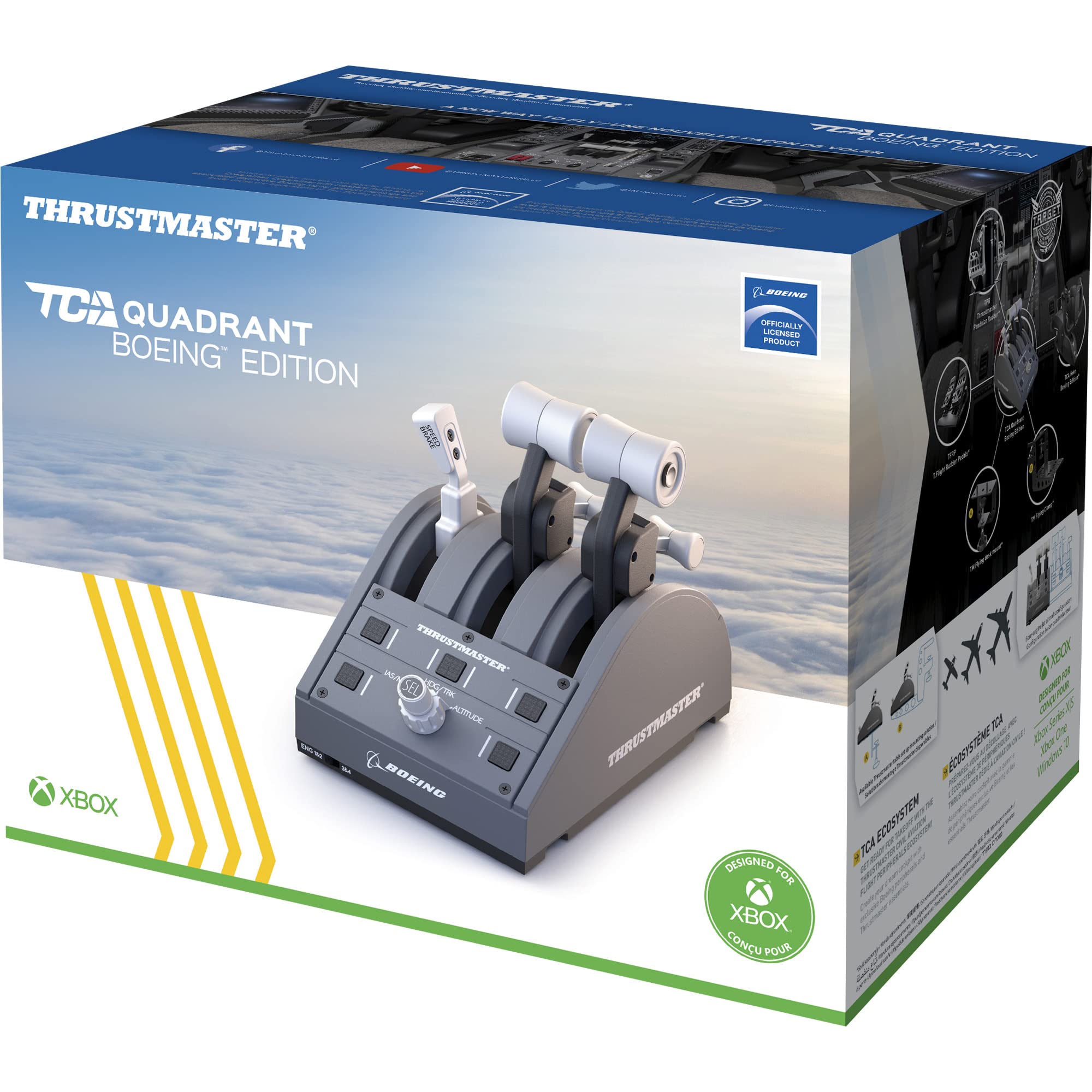 Thrustmaster Tca Quadrant Boeing Edition, RéPlica Del Cuadrante De AceleracióN - Con Licencia Oficial De Boeing, XBOX - y PC