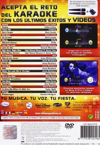 Disney Sing It 2 Pop Hits PS2 - [PAL ESP] - Nuevo