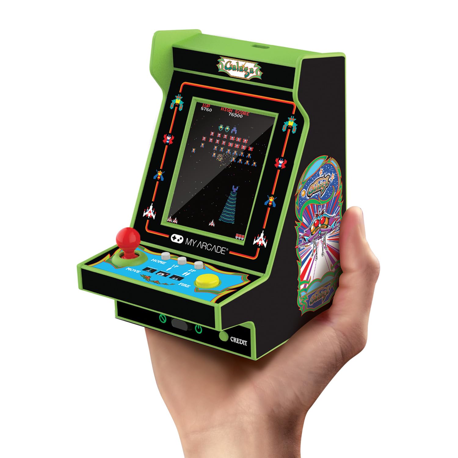 My Arcade Dgunl-4197 Galaga/Galaxian Nano Player Pro Portable Retro Arcade (2 Games In 1)