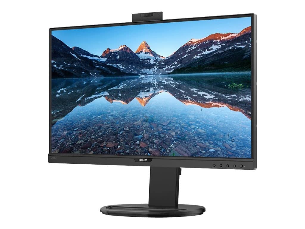 Monitor Philips 276B9H 27'/ QHD/ Webcam/ Multimedia/ Regulable en altura/ Negro