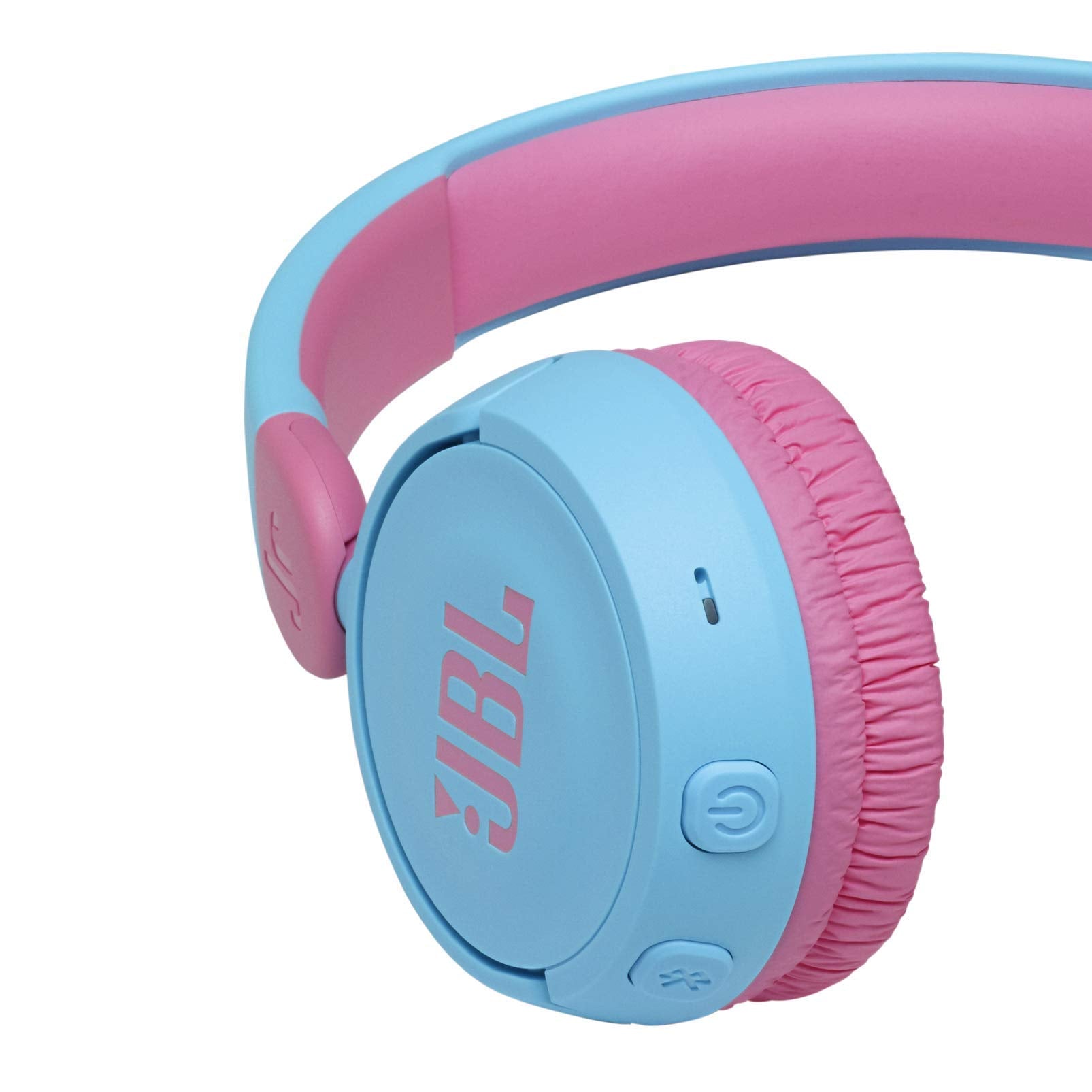 JBL JR 310 Auriculares inalámbricos para niños, con Bluetooth y volumen reducido, auriculares supraaurales cómodos y ligeros, con micrófono, hasta 30 horas de reproducción, azul