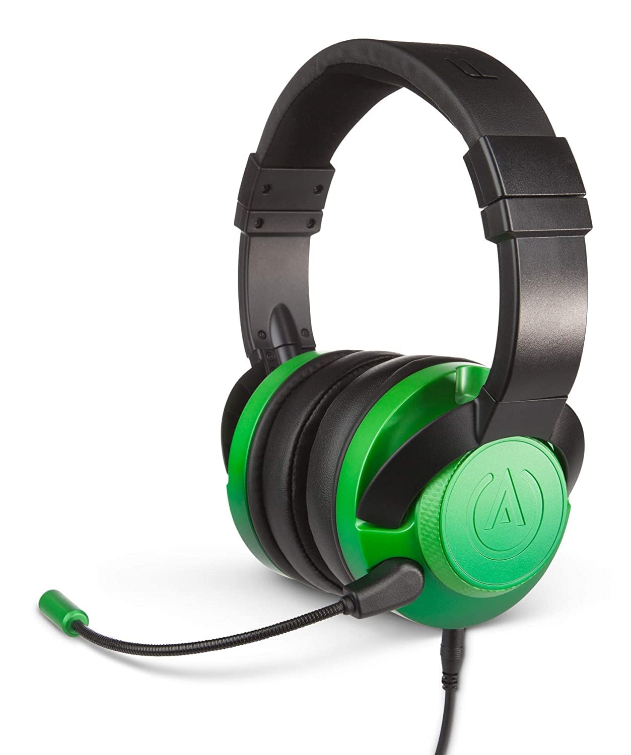 Powera Fusion - Auriculares Con Cable Y MicróFono Para Juegos, Controles En Orejeras, Para Pc, XBOX - , PS4 y dispositivos móviles, color verde esmeralda decolorado