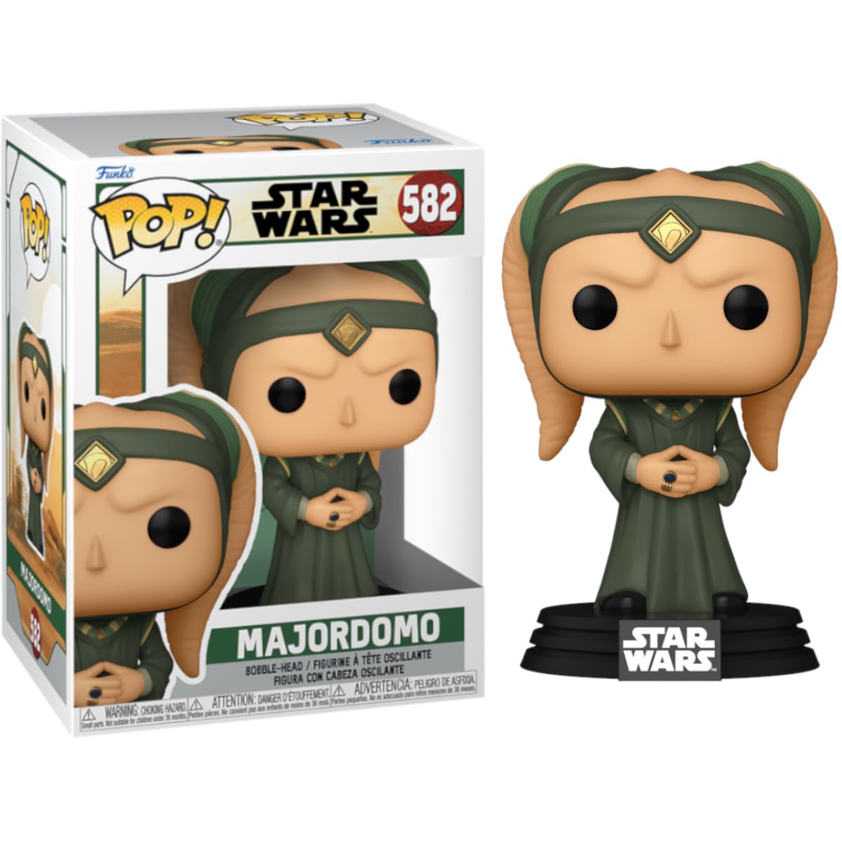 Funko Pop! Star Wars: Bobf - Majordomo - Star Wars: The Book Of Boba Fett - Figura De Vinilo Coleccionable - Idea De Regalo- Mercancia Oficial - Juguetes Para NiñOs Y Adultos - Tv Fans