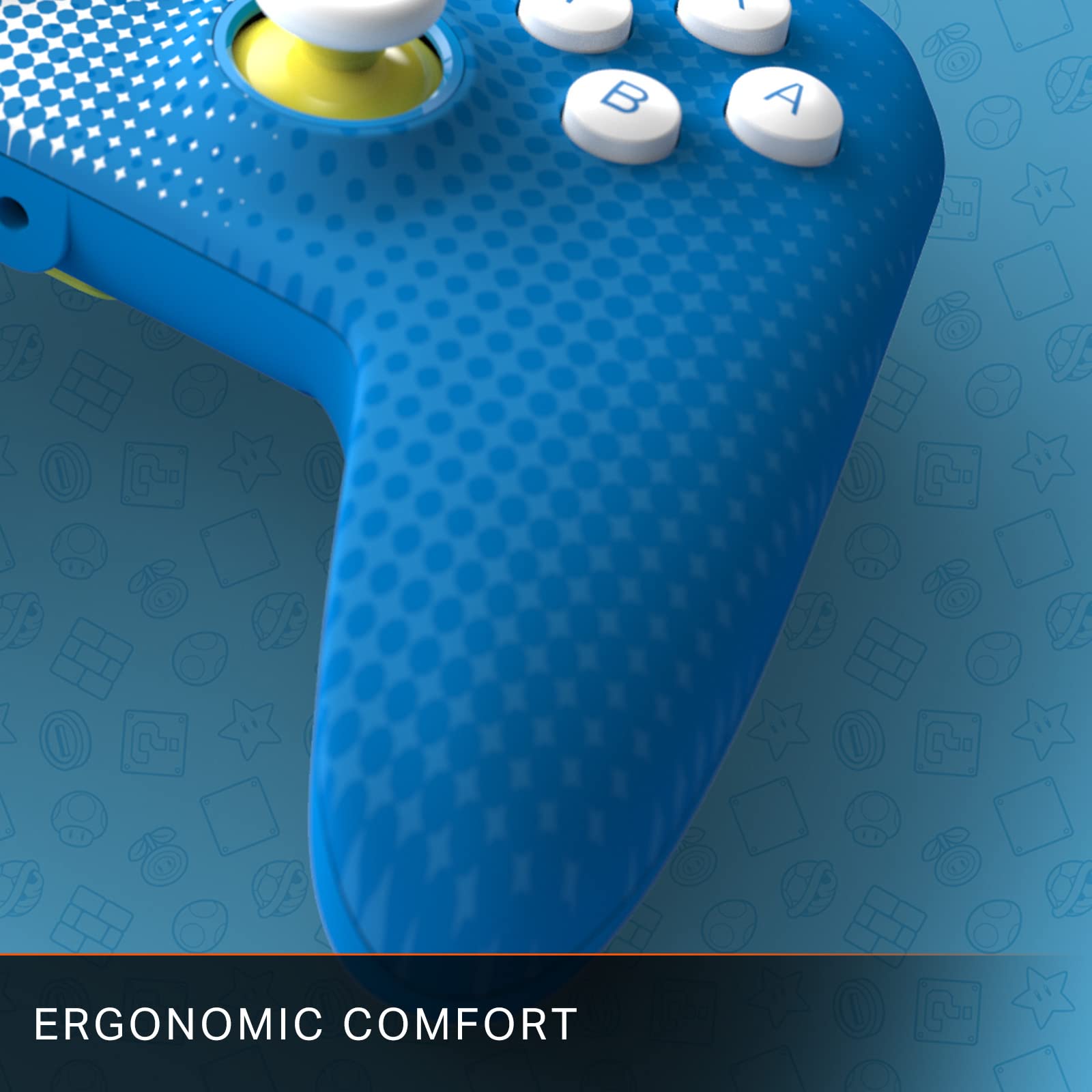 Manette filaire améliorée PowerA pour Nintendo Switch - Mario Pop Art
