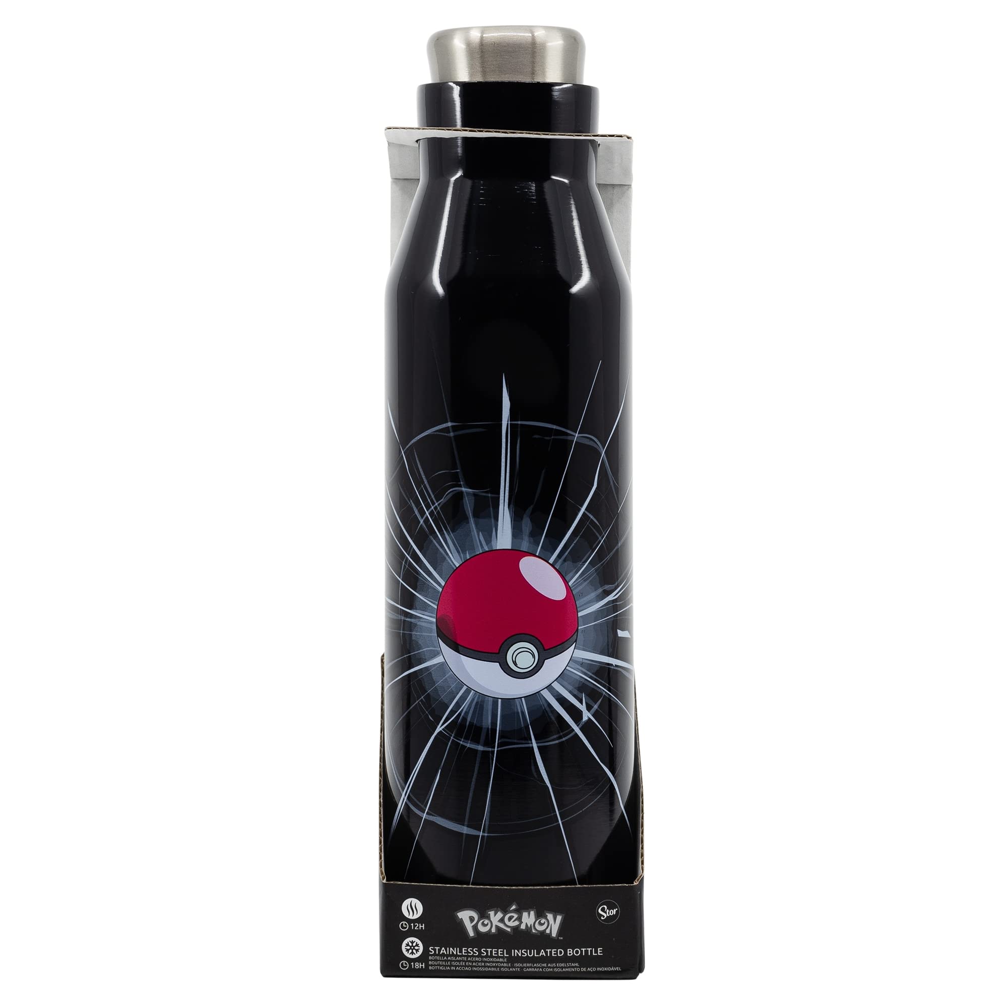 Botella Reutilizable TéRmica De Acero Inoxidable De 580 Ml De Pokemon