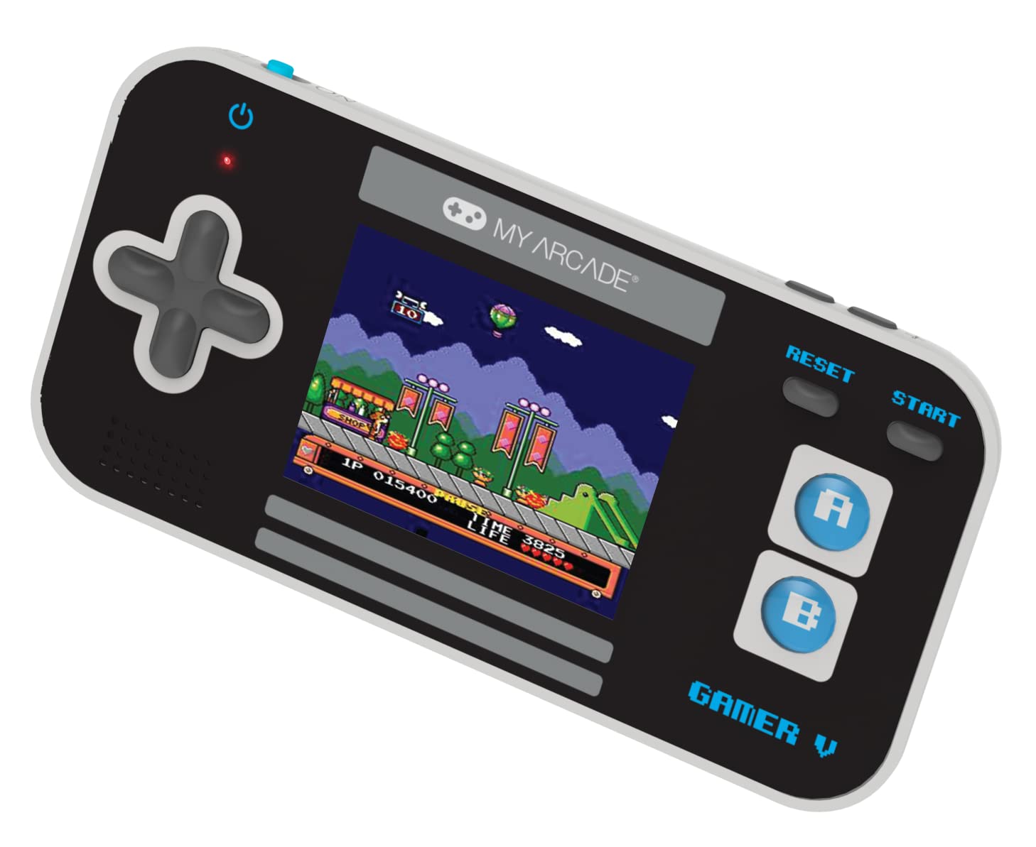 My Arcade Gamer V Classic-Blue: Sistema De Juego PortáTil Con 220 Juegos, Pantalla A Color De 2.5 Pulgadas, TamañO De Bolsillo (Dgun-3919)