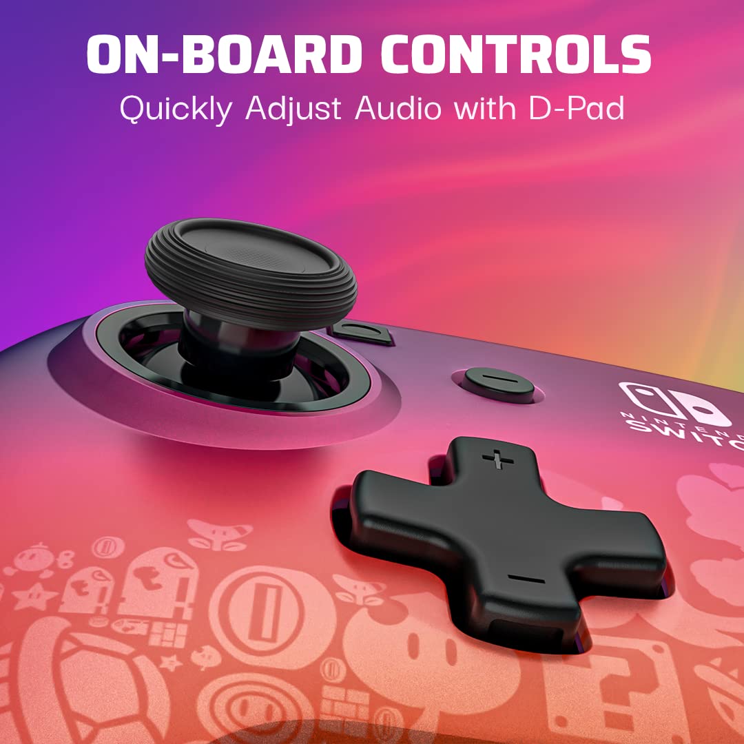 Manette filaire PDP Switch Rematch STAR SPECTRUM sous licence officielle Nintendo - Boutons, sticks, déclencheurs et palettes personnalisables - Manettes ergonomiques