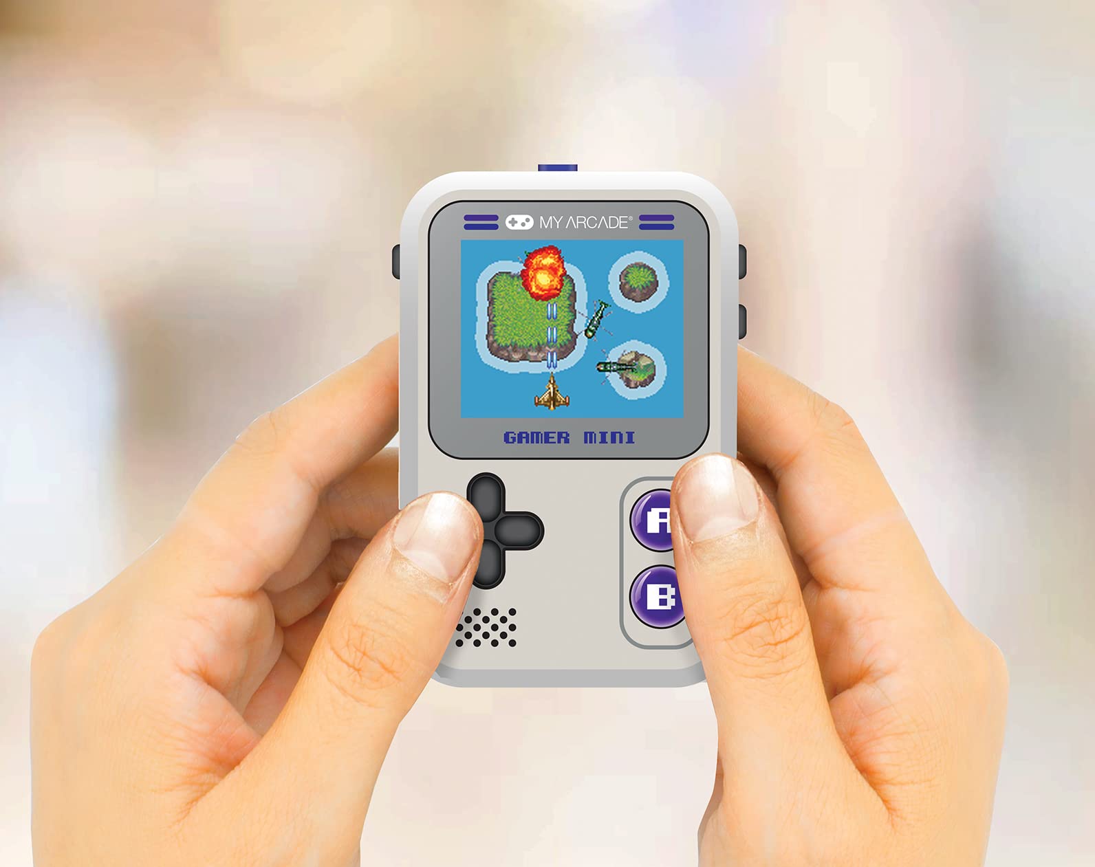 Gamer Mini Classic 160 En 1 Gris Et Violet