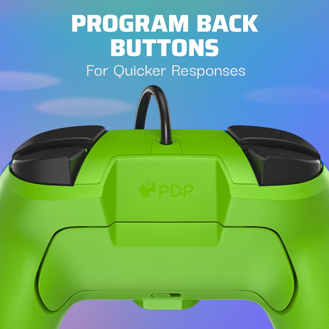 PDP Switch Rematch Manette filaire TOAD & YOSHI Sous licence officielle Nintendo - Boutons, sticks, déclencheurs et palettes personnalisables - Manettes ergonomiques