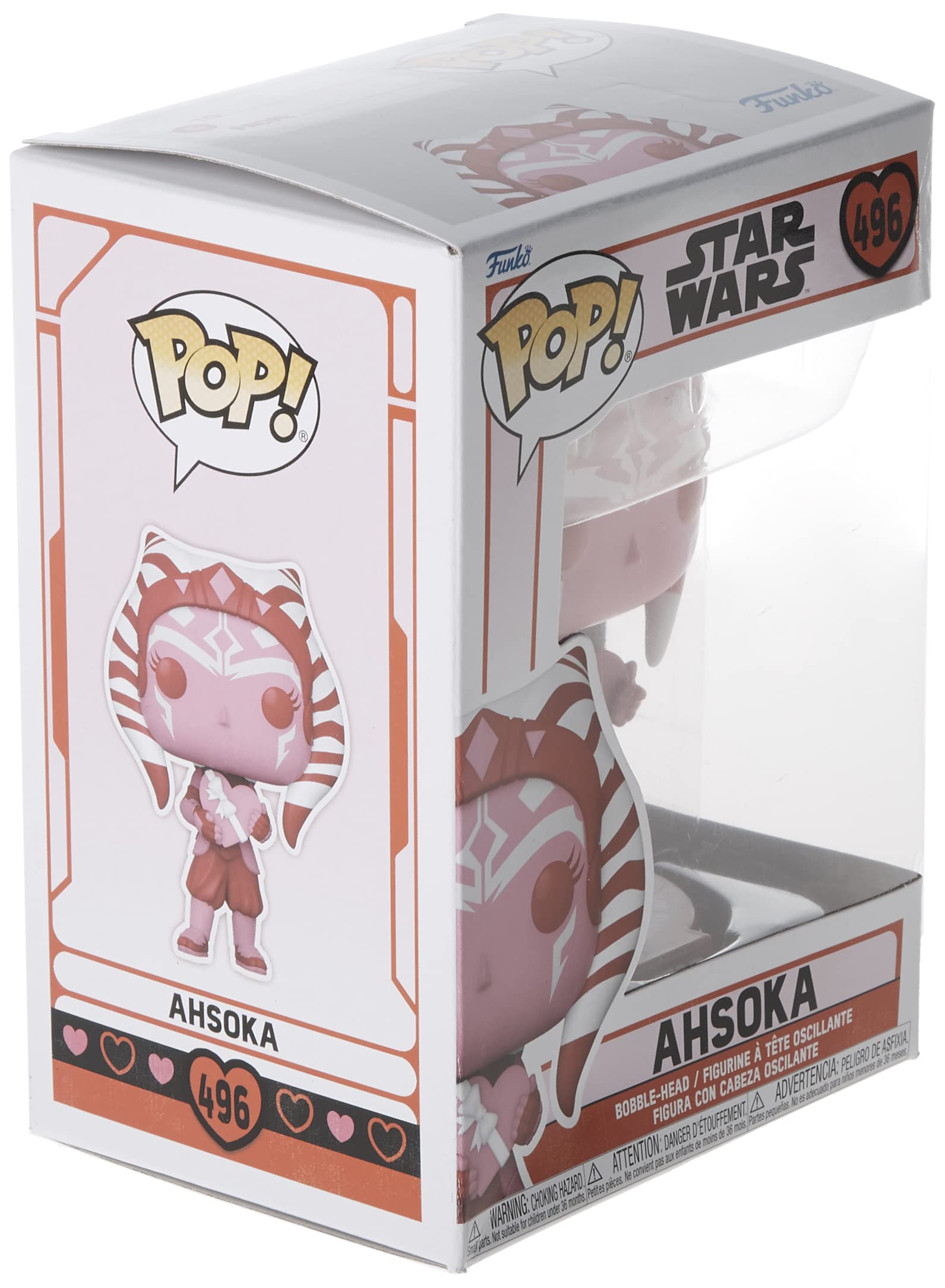 Funko Pop! Star Wars: Valentines - Ahsoka Tano - The Mandalorian - Figura De Vinilo Coleccionable - Idea De Regalo- Mercancia Oficial - Juguetes Para NiñOs Y Adultos - Tv Fans