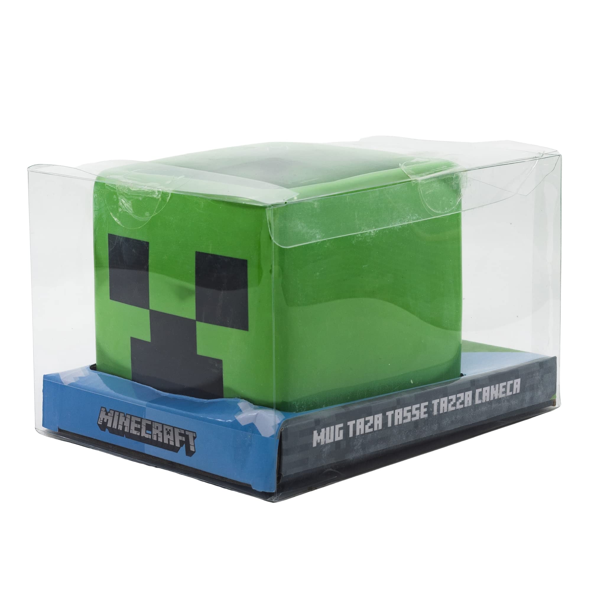 Merchandising Minecraft Taza CeráMica 3d 440 Ml - En Caja Regalo