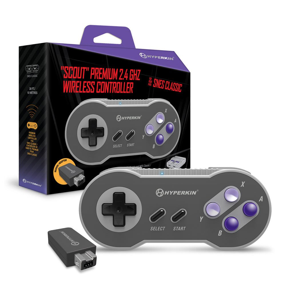Mando Hyperkin Scout Premium InaláMbrico 2.4 Ghz (Retro) - Para Snes Classic