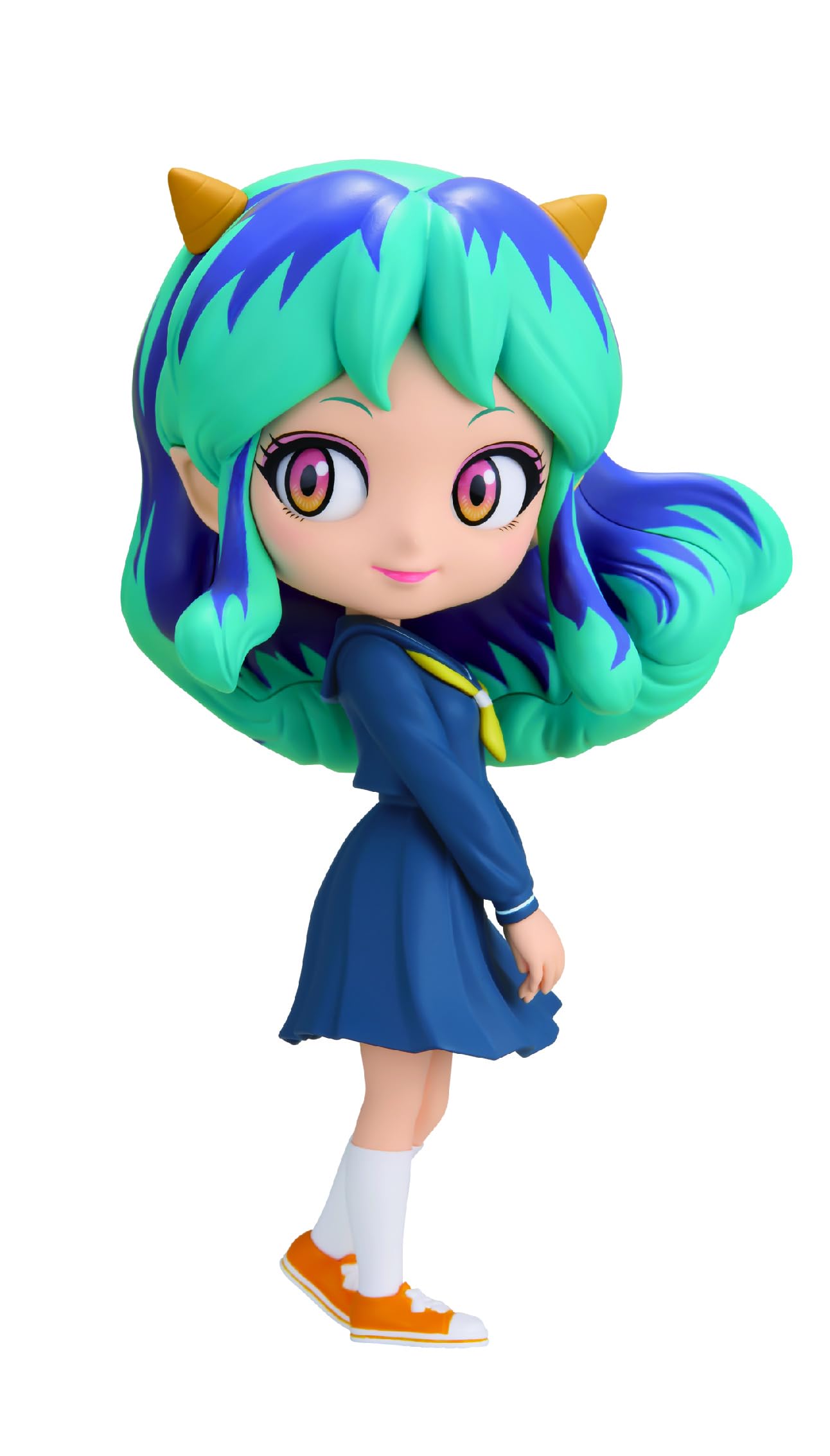 Banpresto Figura Q Posket Lum Uniformver Urusei Yatsura - Anime Ver. (Ver.A) 14cm Bp19776 Multicolor