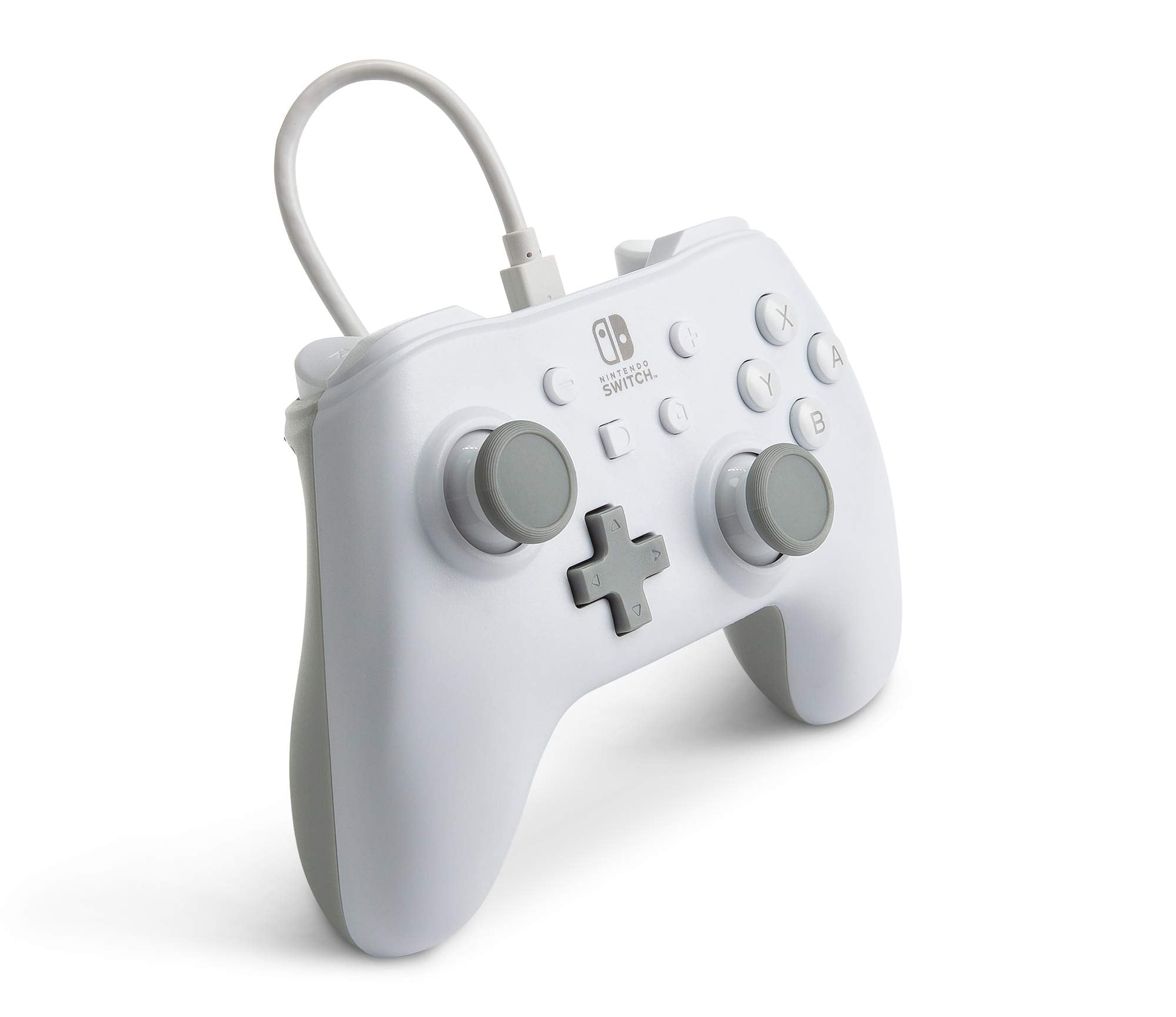 Manette filaire PowerA pour Nintendo Switch - Blanc