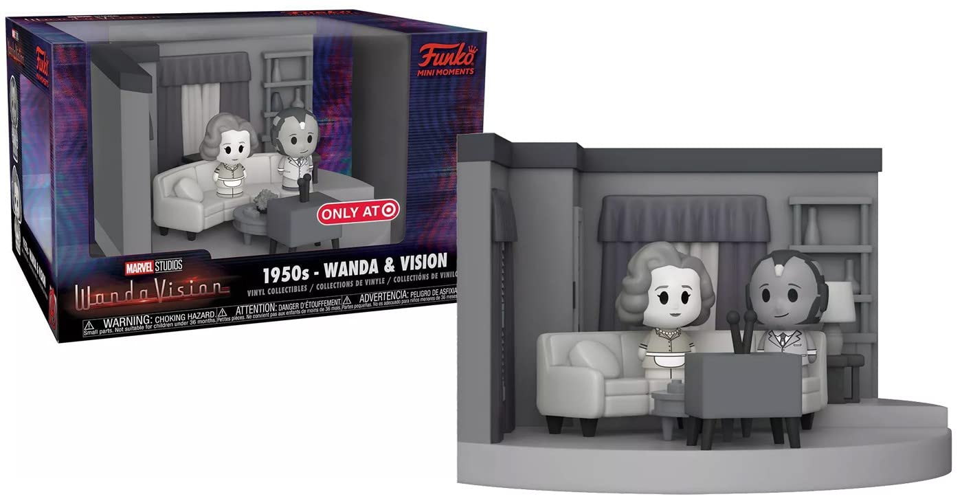 Funko Mini Moments Marvel WandaVision - Figura de Vinilo Coleccionable de Wanda Maximoff - Edición 50's - Regalo Perfecto para Fans y Coleccionistas
