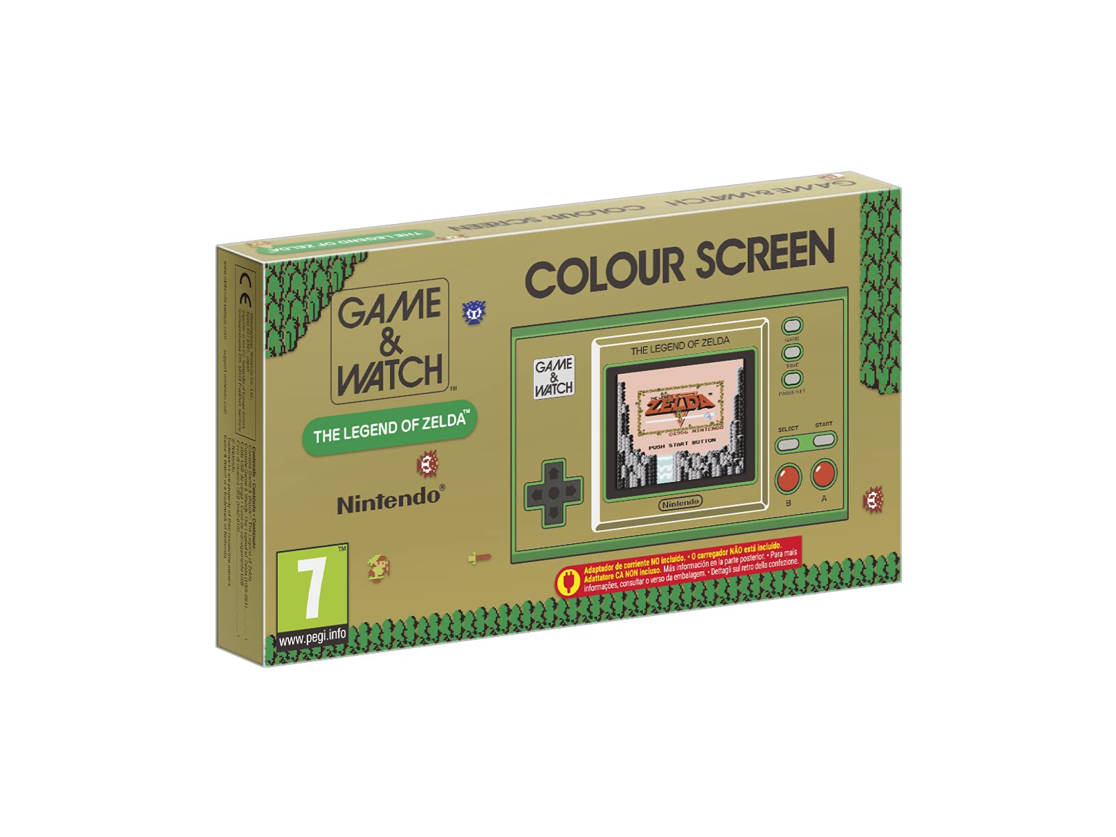 Nintendo Game & Watch: The Legend of Zelda – Consola Retro con 3 Juegos Clásicos y Reloj Digital Interactivo