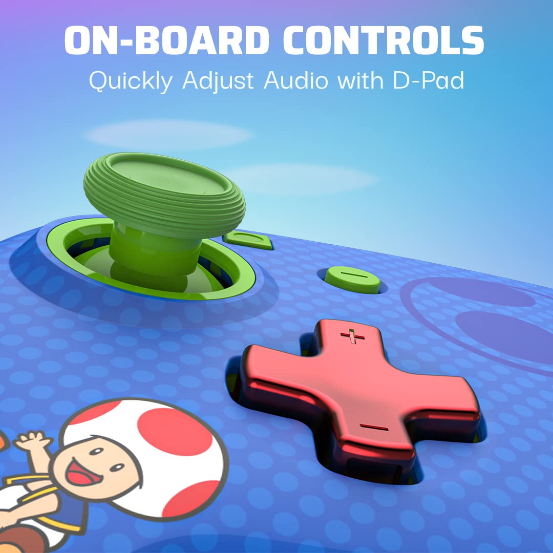 PDP Switch Rematch Manette filaire TOAD & YOSHI Sous licence officielle Nintendo - Boutons, sticks, déclencheurs et palettes personnalisables - Manettes ergonomiques