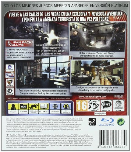 Rainbow Six Vegas 2 Complete Platinum PS3 - [PAL ESP] - Nuevo