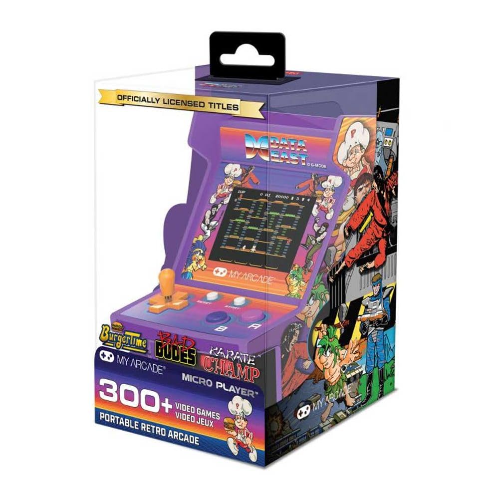 My Arcade Micro Jugador Data East Hits Mini Cabina Retro, 308 Juegos En 1