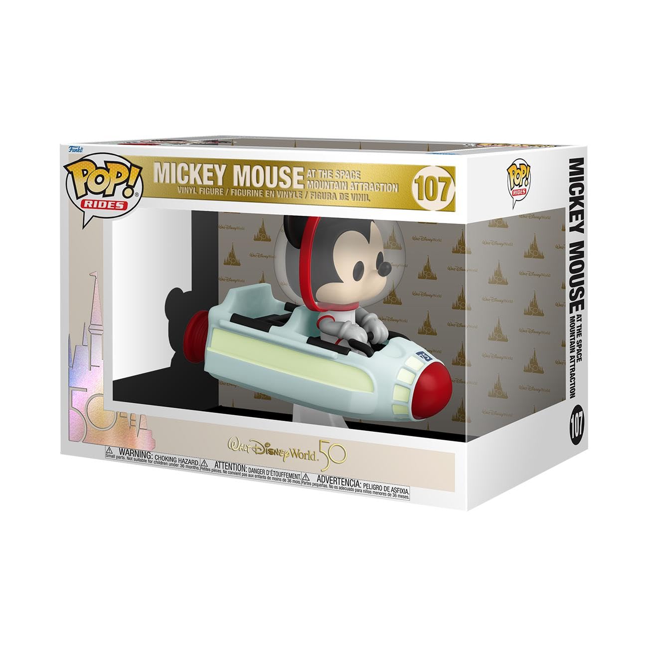 Funko Pop! Ride Super Deluxe: Walt Disney World 50th - Space Mountain With Mystery Mini - Disney World 50th Anniversary - Figura De Vinilo Coleccionable - Idea De Regalo- Mercancia Oficial