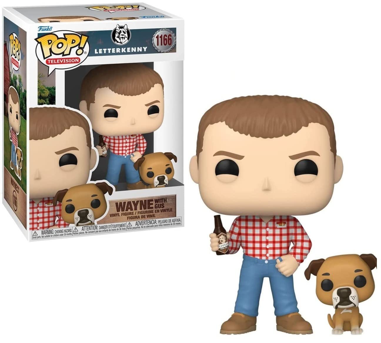 Funko Pop Letterkenny Wayne con Gus - Figura de Vinilo Coleccionable 3.75