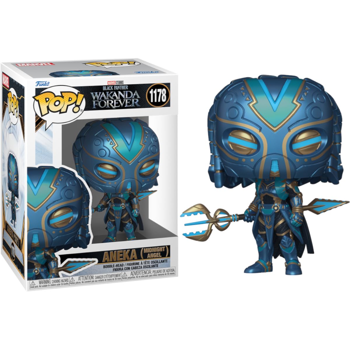 Funko Pop! Marvel: Black Panther: Wakanda Forever - Aneka - (Midnight Angel) - Figura De Vinilo Coleccionable - Idea De Regalo- Mercancia Oficial - Juguetes Para NiñOs Y Adultos - Movies Fans