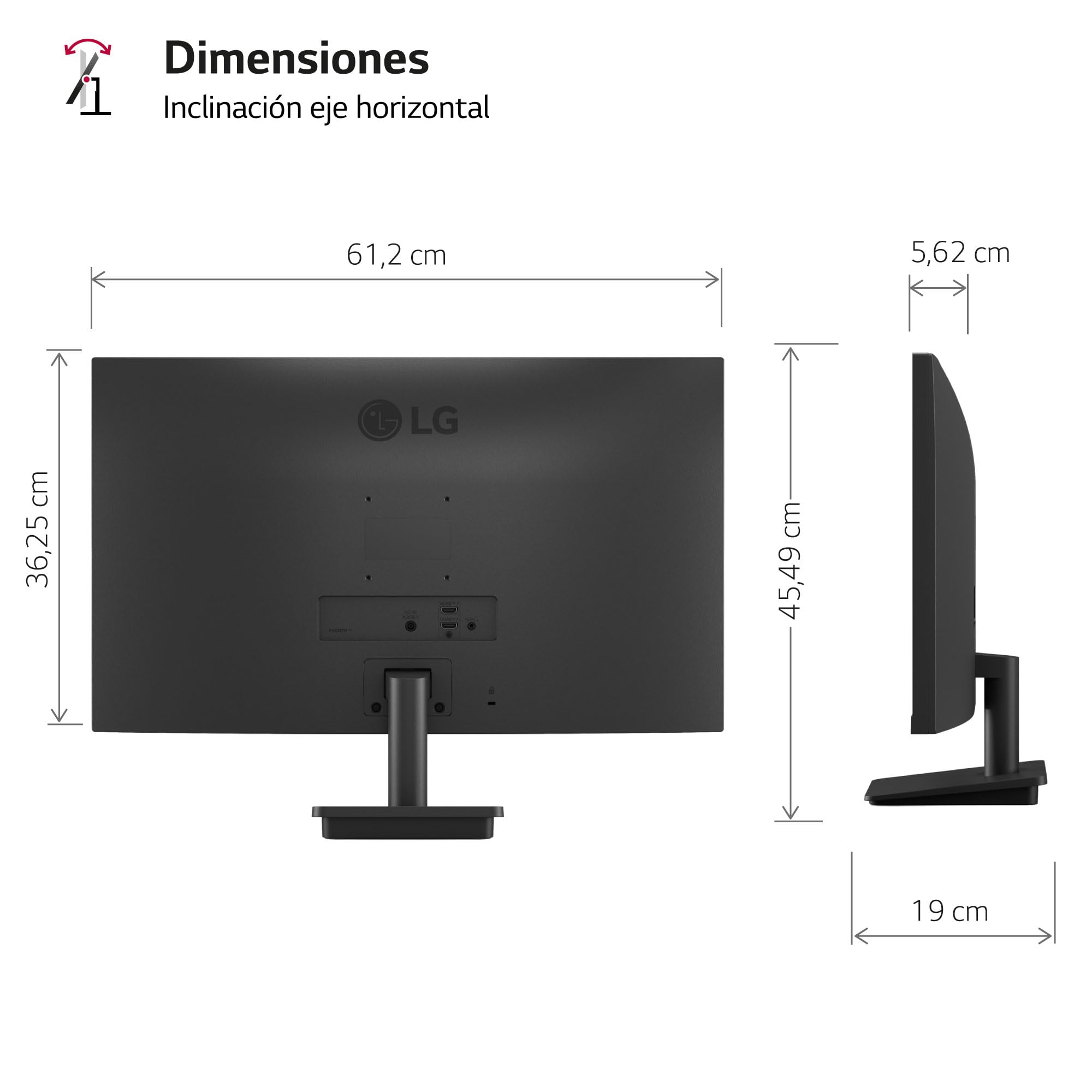 Monitor LG 27MS500-B 27'/ Full HD/ Negro