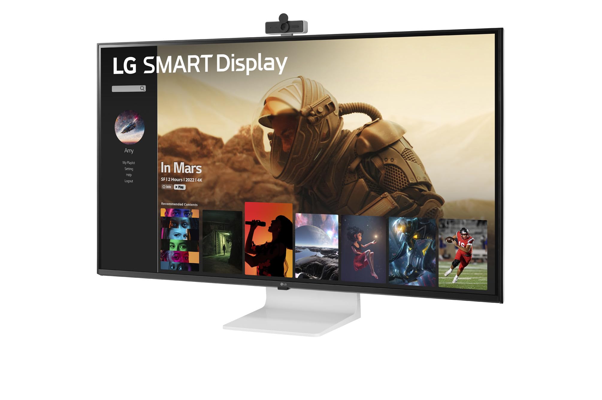 Smart Monitor LG 43SQ700S-W 42.5'/ 4K/ Smart TV/ Multimedia/ Blanco