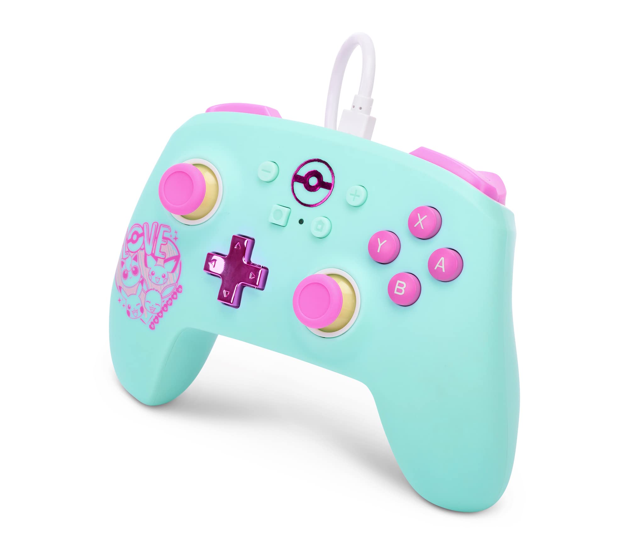 Manette filaire améliorée PowerA pour Nintendo Switch - Pokémon : Sweet Friends