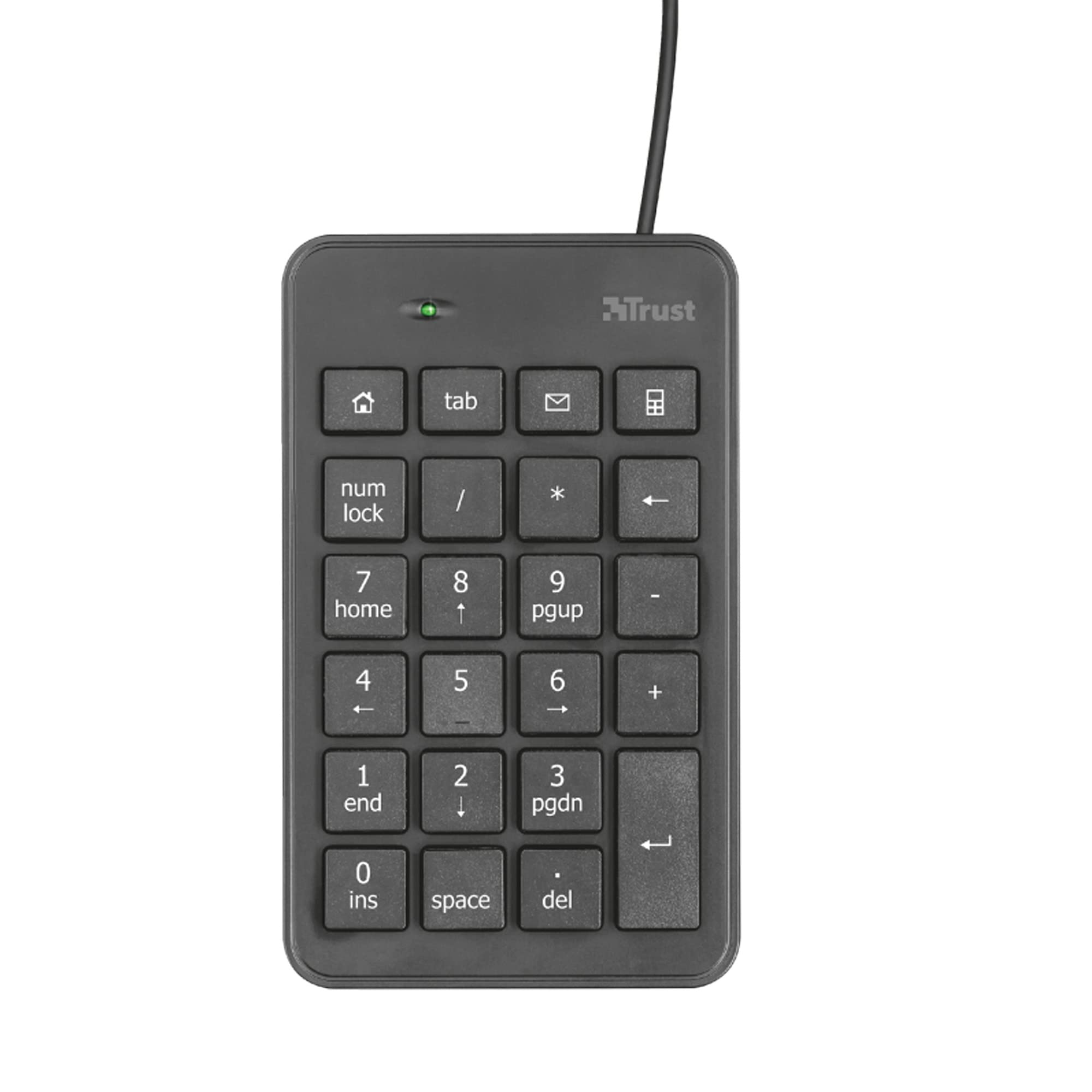 Trust Xalas - Teclado NuméRico Usb, Color Negro