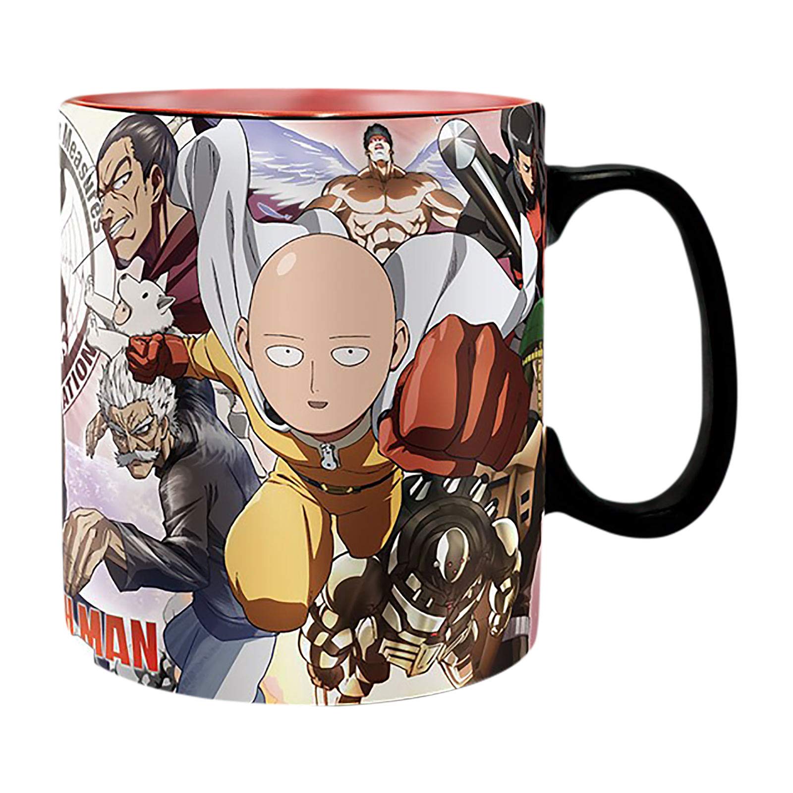 Abystyle - One Punch Man - Taza Cambia Color Con Calor - 460 Ml - HéRoes