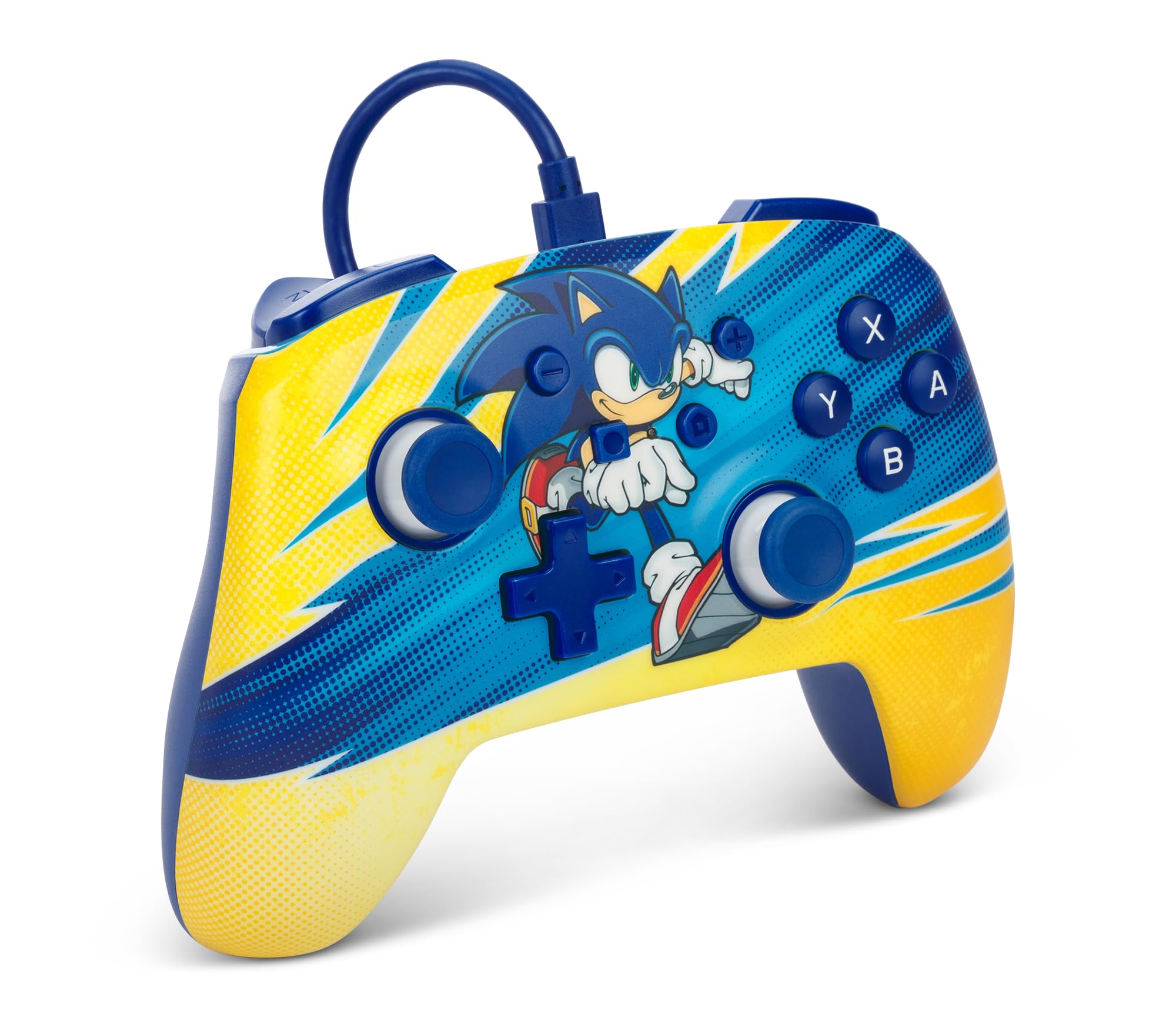 Mando Nintendo Switch Powera Con Cable Mejorado Impulso Sonic  - Edición especial