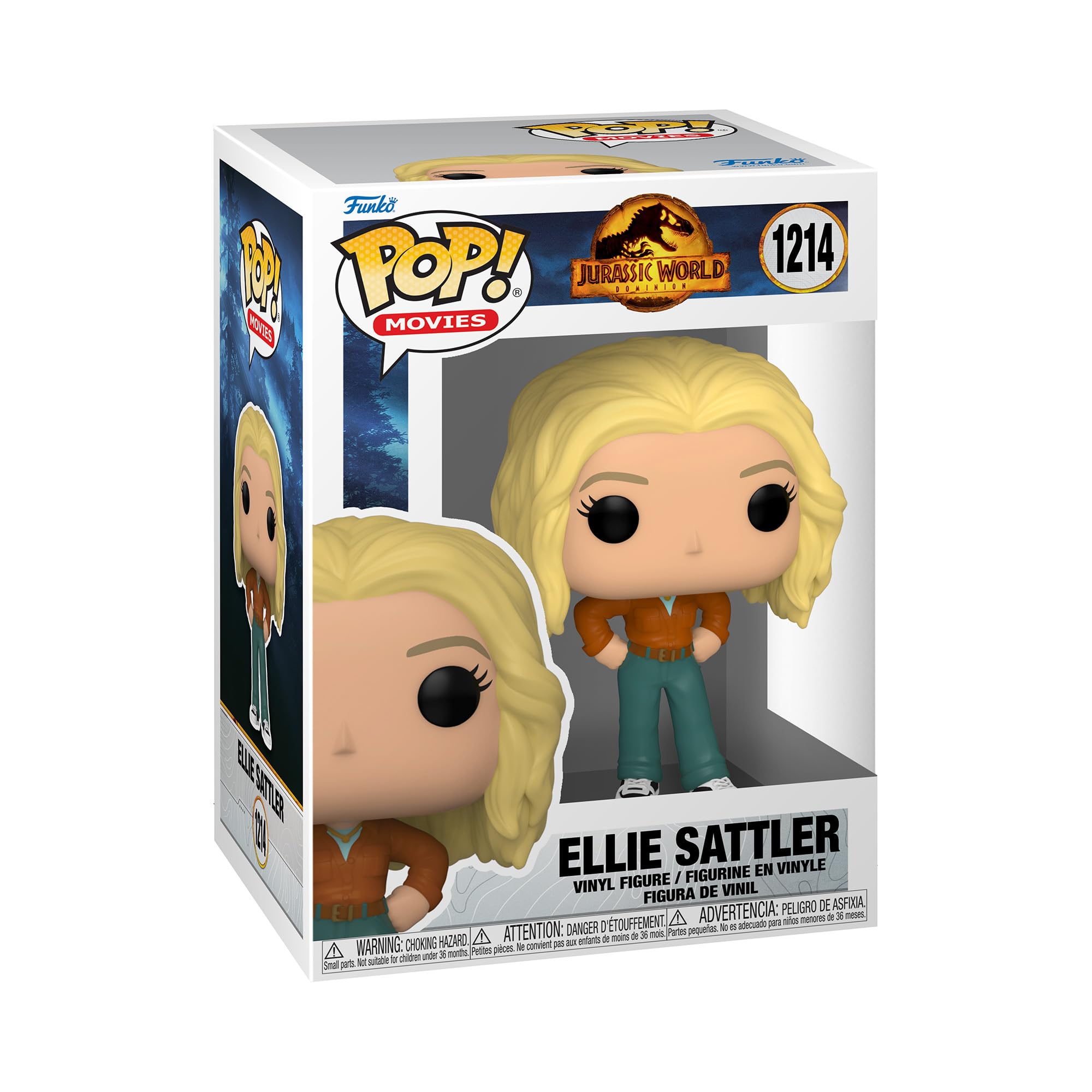 Funko Pop! Movies: Jw3 - Dr. Ellie Sattler - Jurassic World 3 - Figura De Vinilo Coleccionable - Idea De Regalo- Mercancia Oficial - Juguetes Para NiñOs Y Adultos - Movies Fans