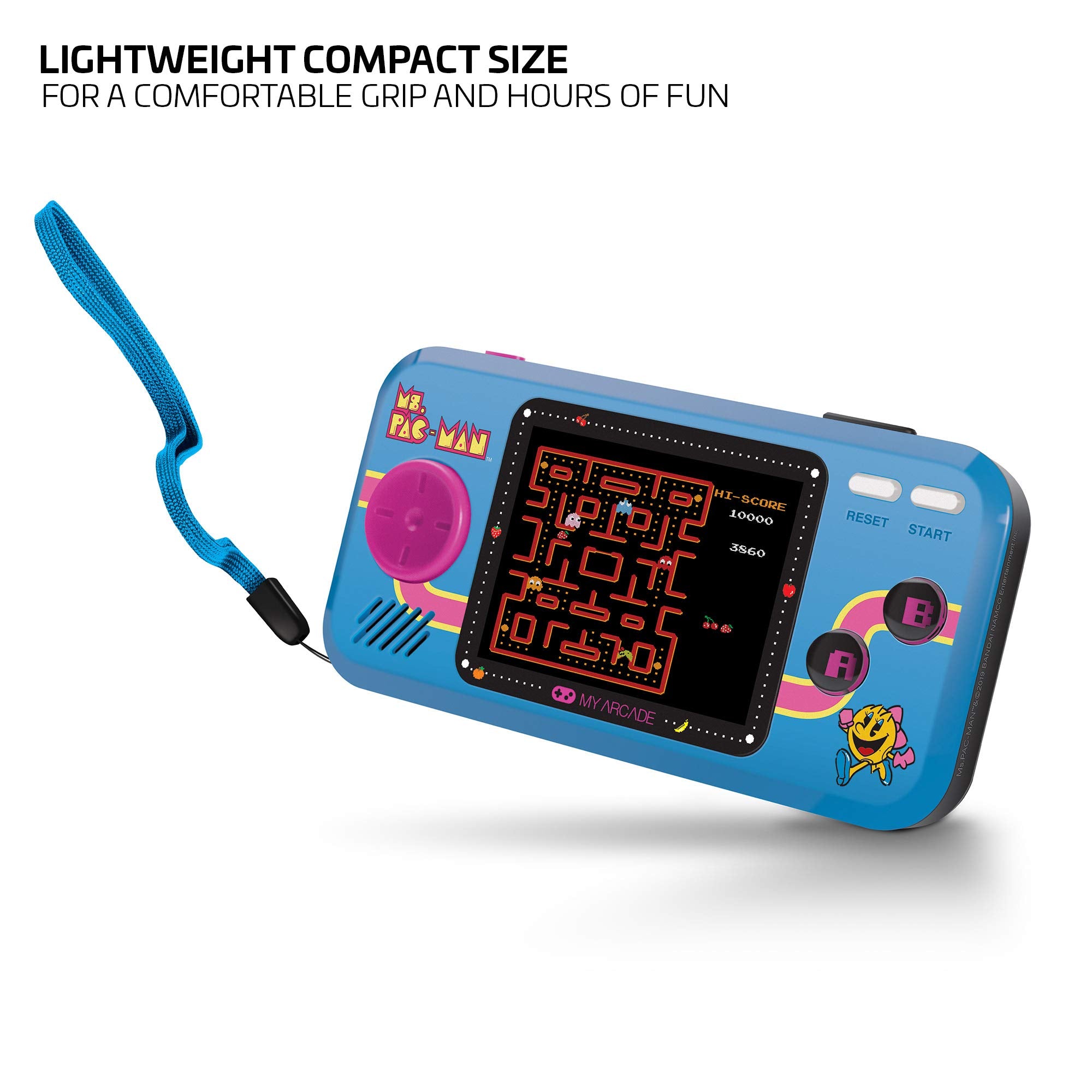 Ms. Pac-Man Pocket Player - Consola PortáTil, 3242 Almacenamiento, Juegos Retro