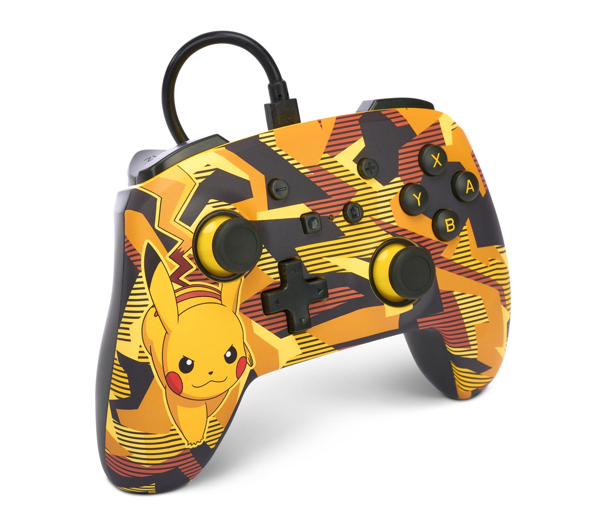 Mando Nintendo Switch Powera Con Cable Mejorado Pikachu Tormenta Camuflaje - Edición especial