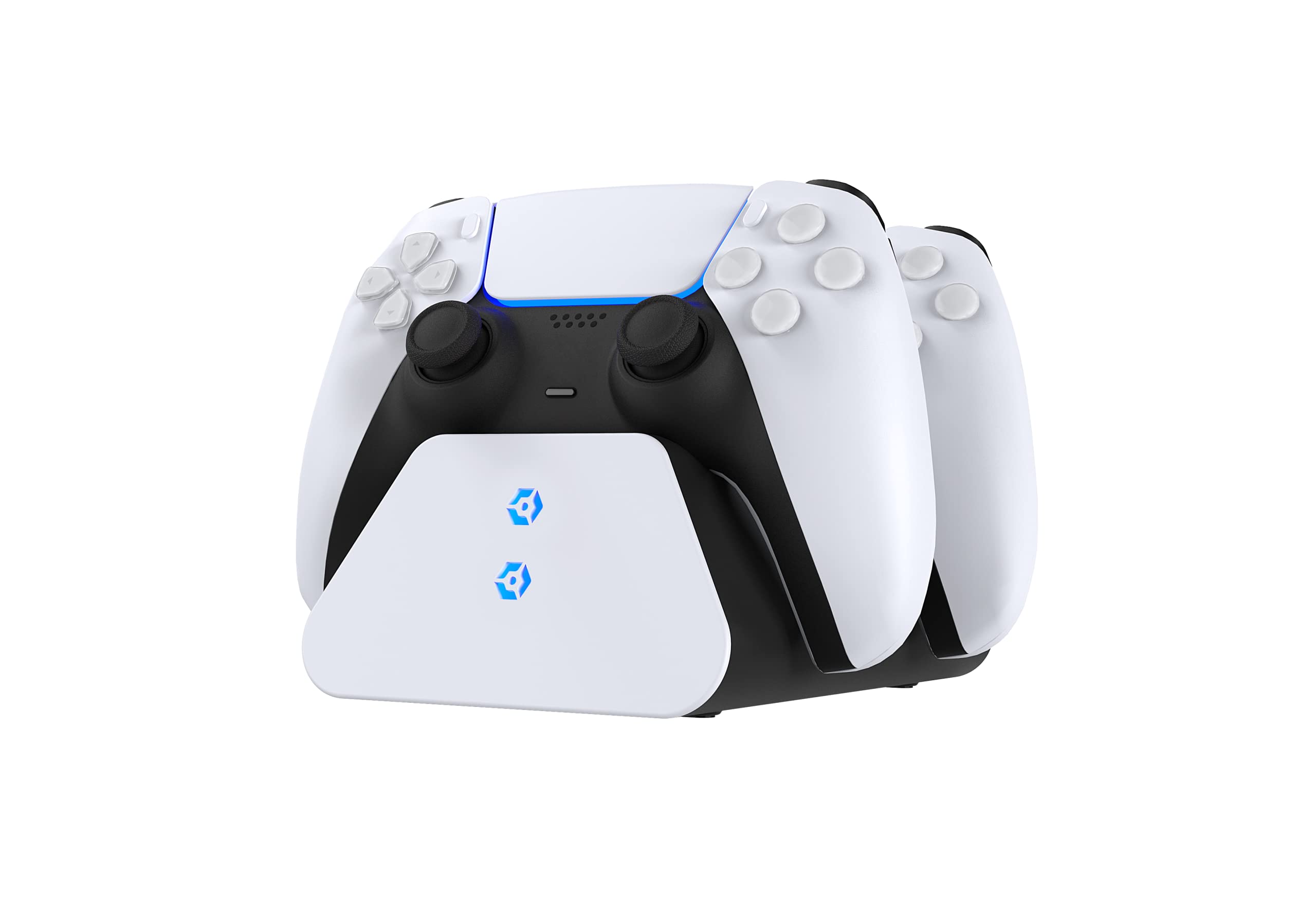 Base de chargement pour 2 manettes PS5 Dualsense avec 6 coques de couleurs interchangeables Gioteck