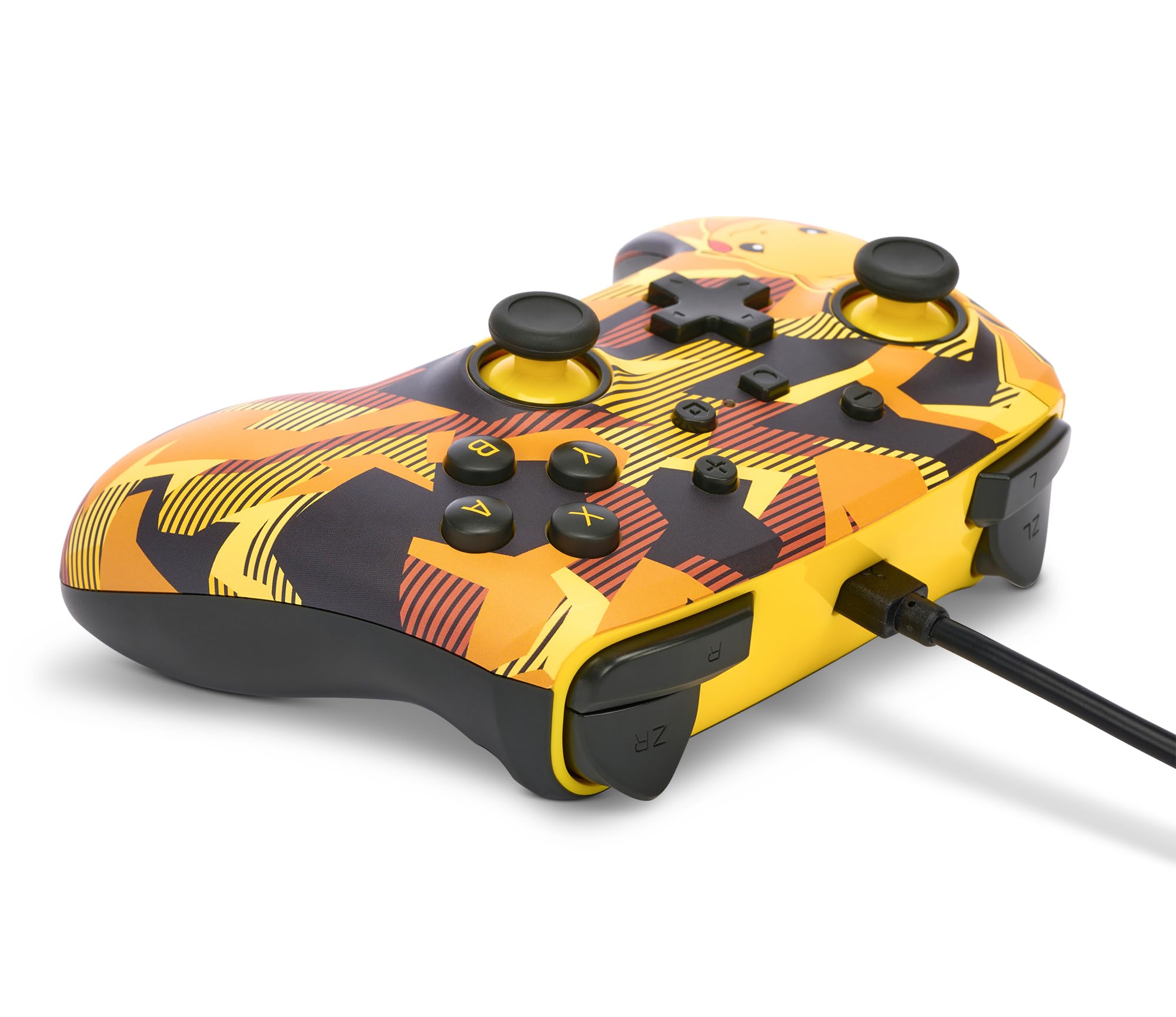 Mando Nintendo Switch Powera Con Cable Mejorado Pikachu Tormenta Camuflaje - Edición especial