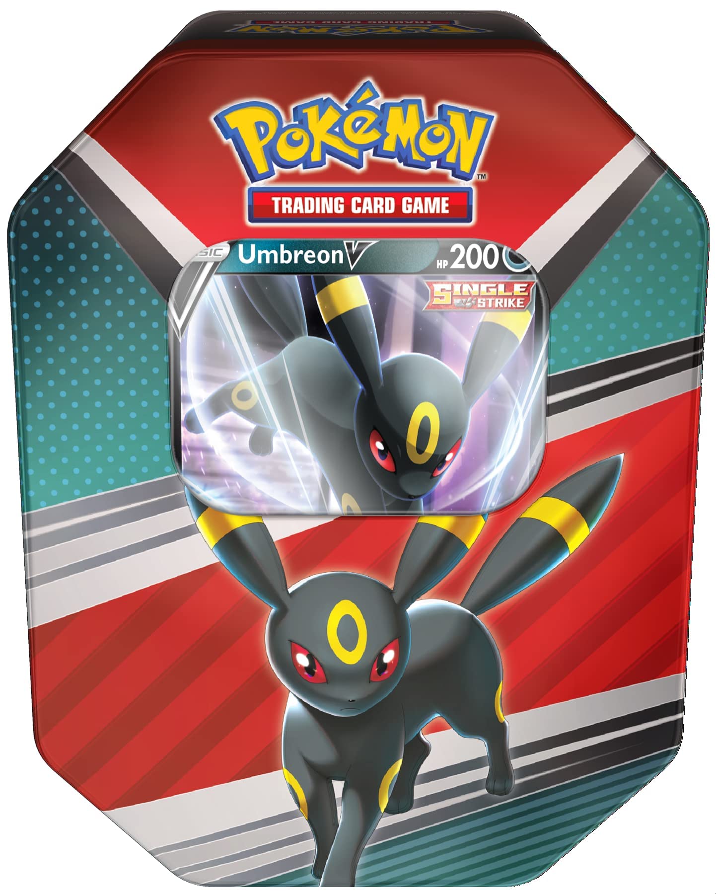 Pokémon TCG: Lata V Heroes - Espeon, Umbreon o Sylveon V al Azar | Juego de Cartas para Niños, Coleccionistas y Fans | Incluye 4 Paquetes de Refuerzo | A Partir de 6 Años