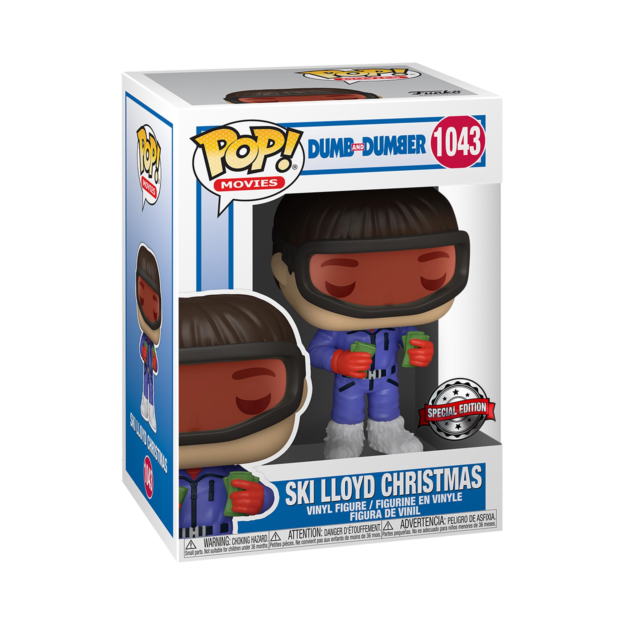 Funko Pop! Movies: Dumb & Dumber - Ski Lloyd Christmas - Dumb And Dumber - Figuras Miniaturas Coleccionables Para ExhibicióN - Idea De Regalo - MercancíA Oficial - Juguetes Para NiñOs Y Adultos