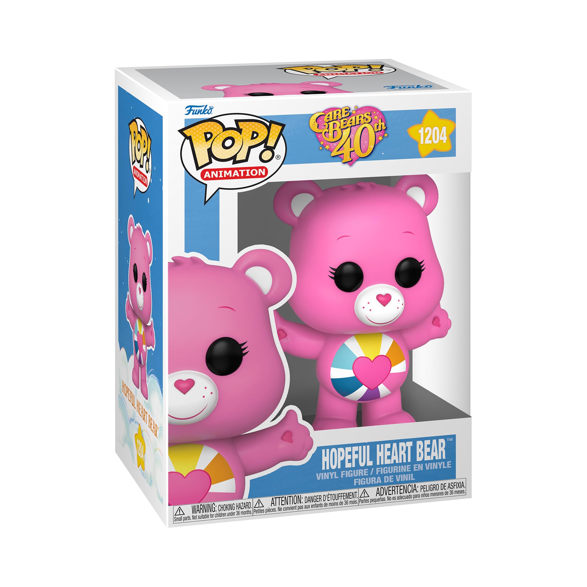 Funko Pop! Animation: Cb40- Hopeful Heart Bear - Brilla En La Oscuridad Ch - Care Bears - Figura De Vinilo Coleccionable - Idea De Regalo- Mercancia Oficial - Juguetes Para NiñOs Y Adultos - Tv Fans