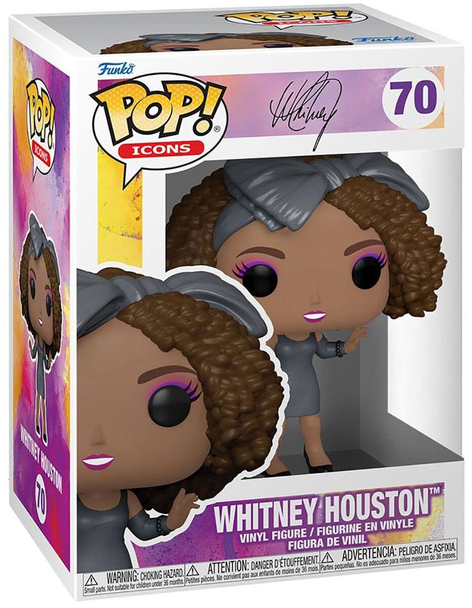 Funko Pop! Icons: Whitney Houston - Figura De Vinilo Coleccionable - Idea De Regalo- Mercancia Oficial - Juguetes Para NiñOs Y Adultos - Music Fans - MuñEco Para Coleccionistas Y ExposicióN