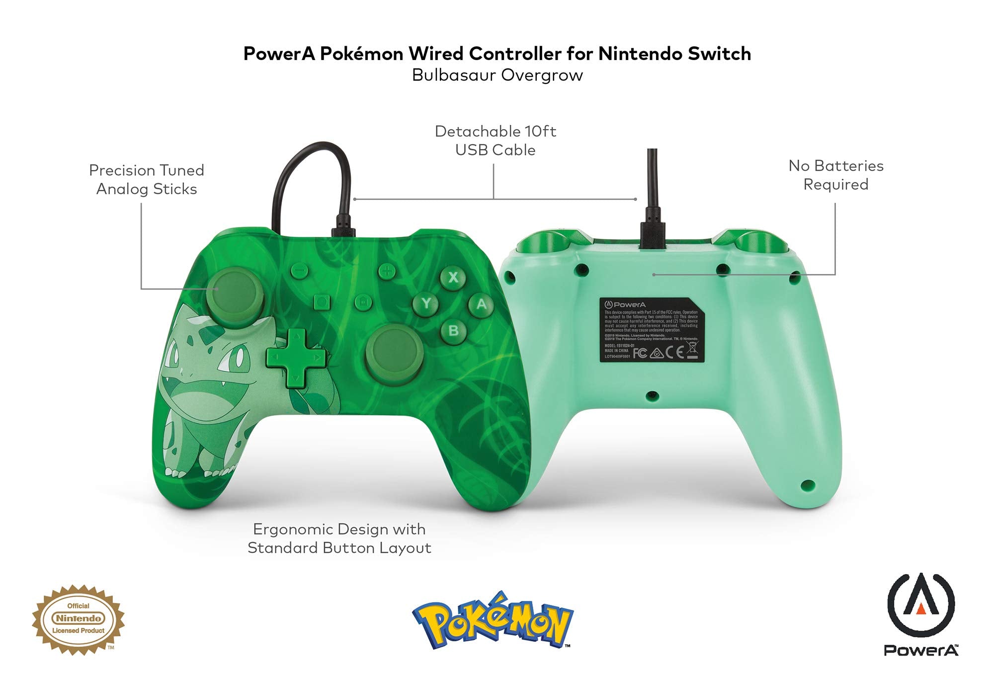 Le contrôleur filaire NSW envahit Bulbasaur