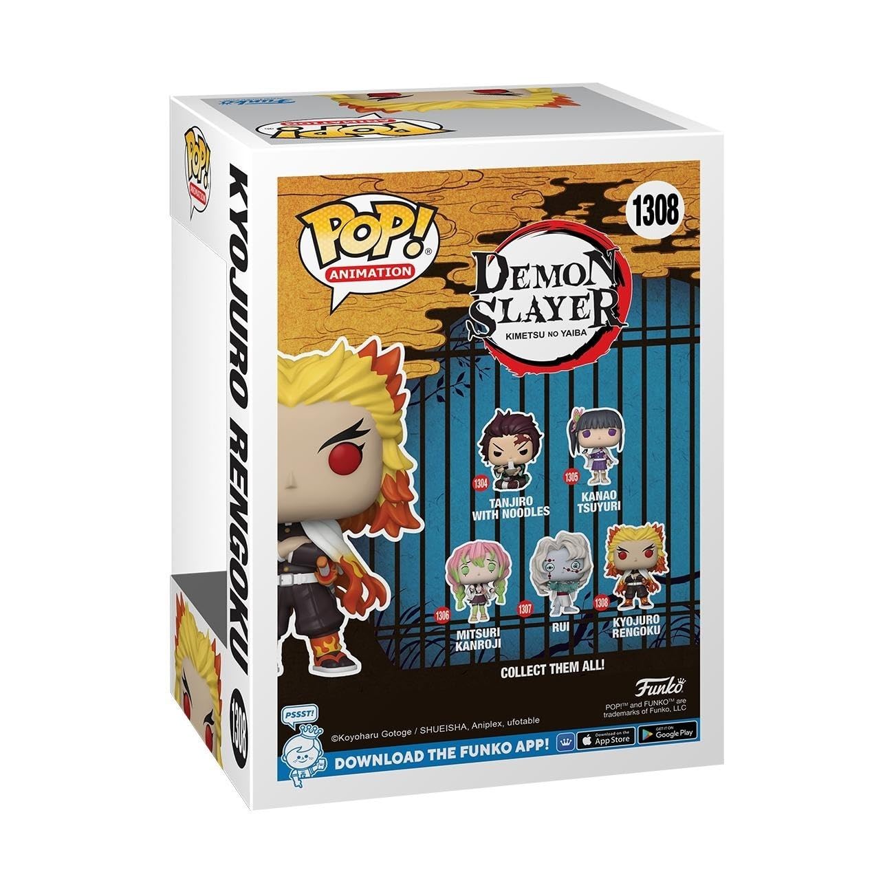 Funko Pop! Animation: Demon Slayer - Rengoku - Guardianes De La Noche - Figura De Vinilo Coleccionable - Idea De Regalo - Mercancia Oficial - Juguetes Para NiñOs Y Adultos - Anime Fans