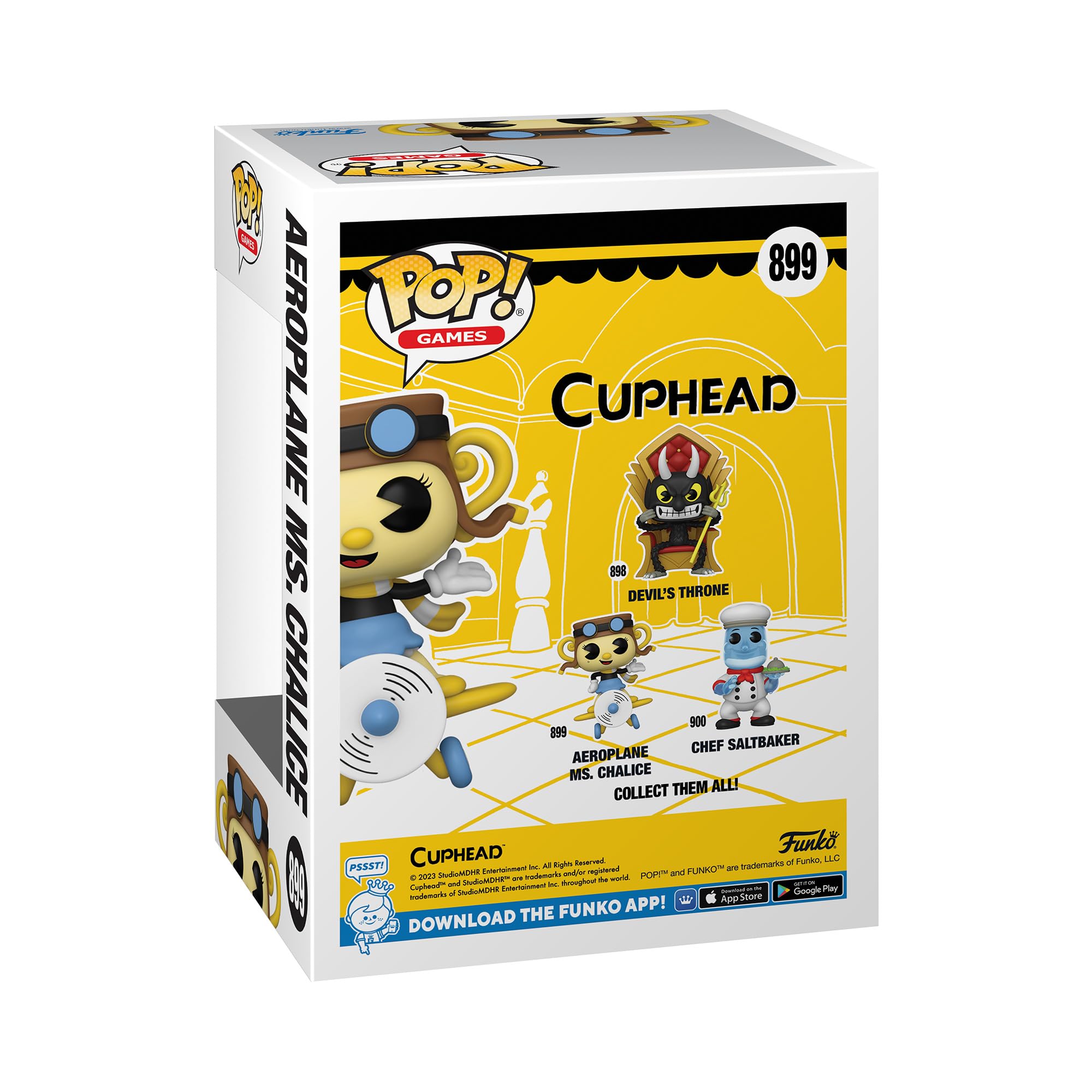 Funko Pop! Games: Cuphead - Chef Saltbaker - Aeroplane Chalice - Figura De Vinilo Coleccionable - Idea De Regalo- Mercancia Oficial - Juguetes Para NiñOs Y Adultos - Video Games Fans